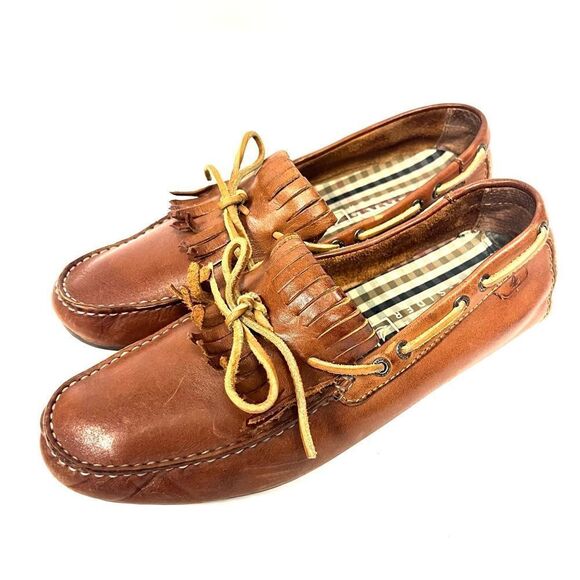 Sperry leather top sider leather fringed front loafers 12M - Picture 1 of 6